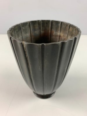 Vase, diskometal, Just Andersen
