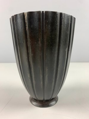 Vase, diskometal, Just Andersen