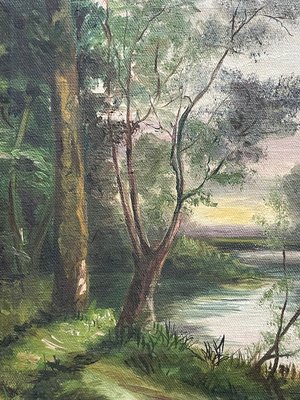 Landskabsmaleri af skov