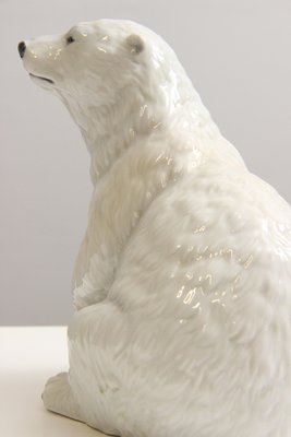 Allan Therkelsen isbjørn med unge model 355 Royal Copenhagen porcelæn