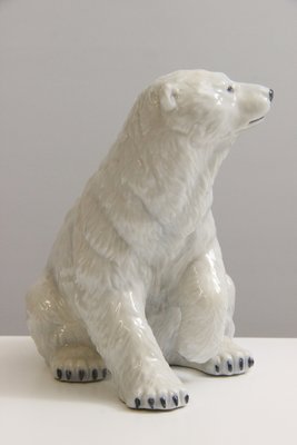 Allan Therkelsen isbjørn med unge model 355 Royal Copenhagen porcelæn