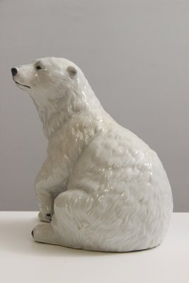 Allan Therkelsen isbjørn med unge model 355 Royal Copenhagen porcelæn