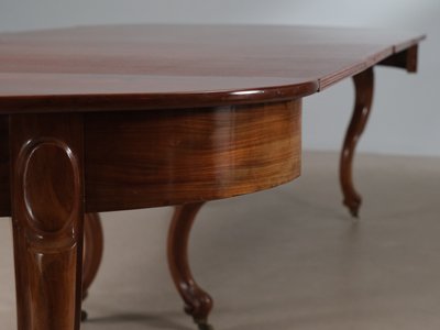 Stort Ovalt spisebord i cuba mahogni