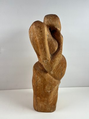Stor moderne træskulptur