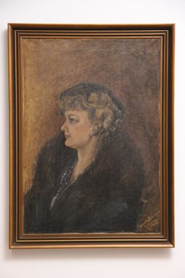 Carla Sørensen kvindeportræt 1937