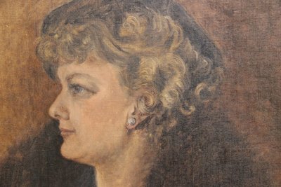 Carla Sørensen kvindeportræt 1937