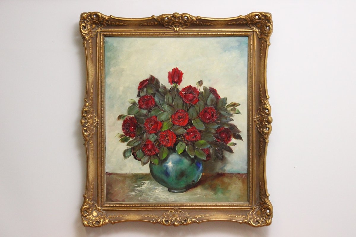Stilleben af blomster