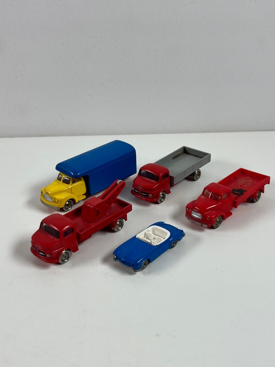 5 stk. Lego biler