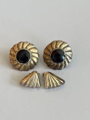 2 par vintage sølv øreringe