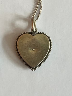 Vintage mikromosaik halskæde og broche