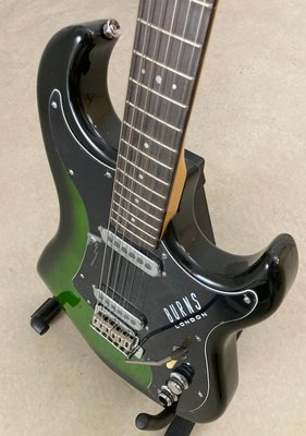 Burns SSJ Elguitar Grøn Burst Finish