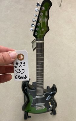 Burns SSJ Elguitar Grøn Burst Finish