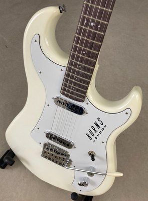Burns SSJ Six Bass Vintage White Short Scale Baritone Bass / Bass VI Style