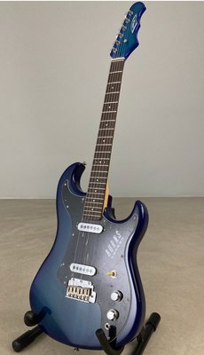 Burns London SSJ Elguitar Transparent Blue Finish