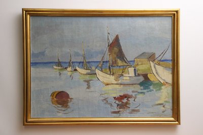Marinemaleri af G. Munch / Munck