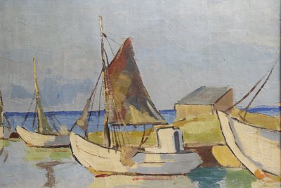 Marinemaleri af G. Munch / Munck