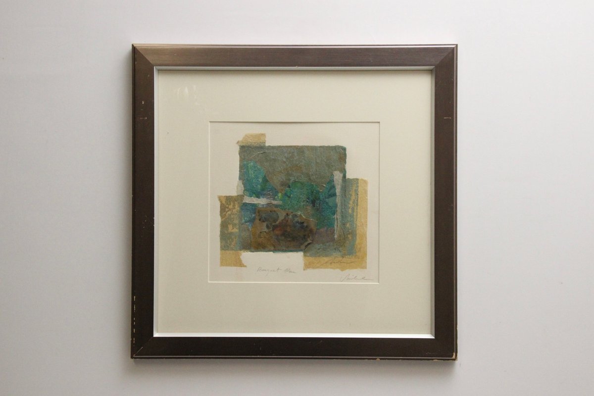 Alain Soucasse Bouquet Bleu mixed media