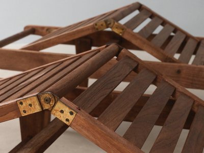 3 stk. Mandalay “Dian” Foldestol i Teak
