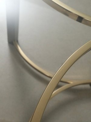 Italienske sofaborde i messing og glas