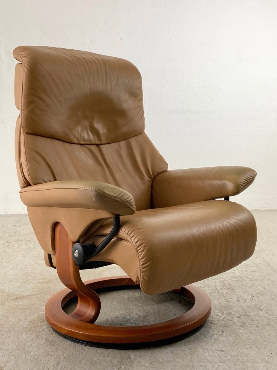 Stressless læder lænestol fra Ekornes Norge.