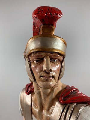 Figur, 59 cm., romersk soldat