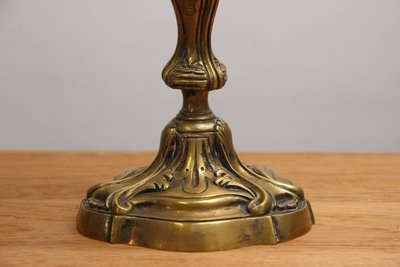 Antikke franske messing lysestager