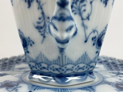 Royal Copenhagen Musselmalet Helblonde Djævlestellet kaffekop underkop nr. 1036