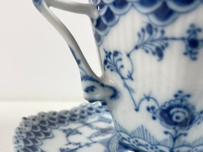 Royal Copenhagen Musselmalet Helblonde Djævlestellet kaffekop underkop nr. 1036