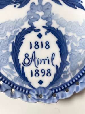 Royal Copenhagen jubilæumsplakette Christian IX, 8. april 1898