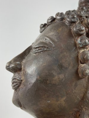 Buddha hoved skulptur