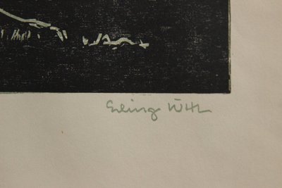Sæt på 2 originale litografier af Erling Juul