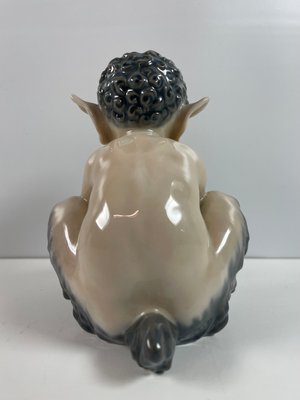 Royal Copenhagen figur Faun med slange nr. 1712