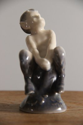 Christian Thomsen faun figur for Royal Copenhagen