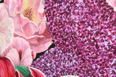 Farverigt blomster maleri