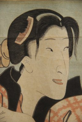 4 originale japanske ukiyo-e træsnit