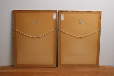4 originale japanske ukiyo-e træsnit