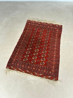 Ægte håndknyttet Bokhara tæppe 127 × 184 cm