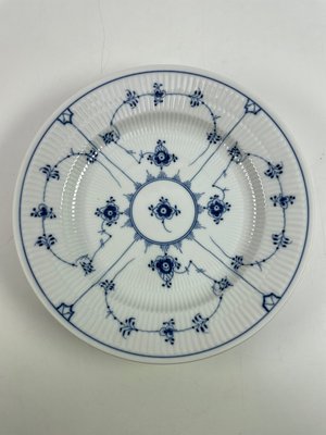13 stk. Royal Copenhagen Musselmalet Riflet middagstallerken nr. 175