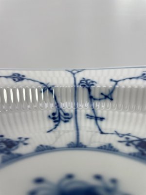 11 stk. Royal Copenhagen Musselmalet Riflet dybetallerken nr. 768