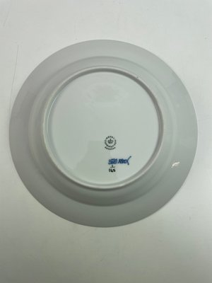 8 stk Royal Copenhagen Musselmalet Riflet dybtallerken nr. 165