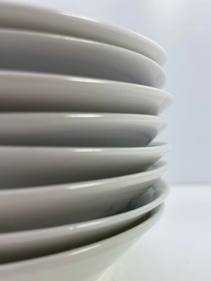 8 stk. Royal Copenhagen Musselmalet Riflet dybtallerken suppetallerken nr. 83