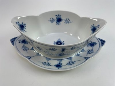 2 stk. Royal Copenhagen Musselmalet sovseskål Nr. 204