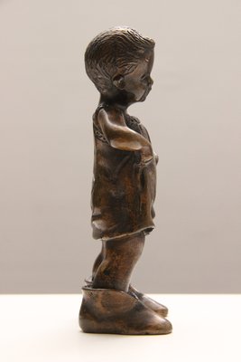 Bronzefigur af pige