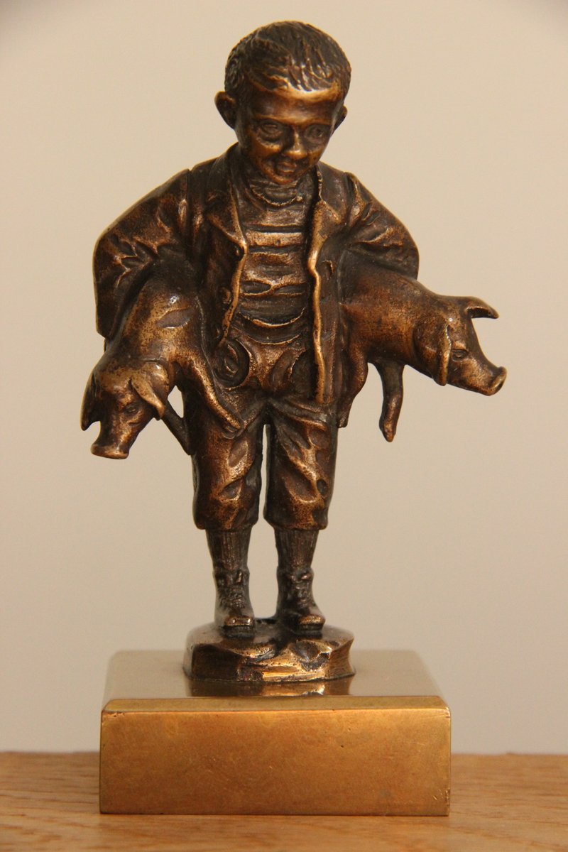 Julius Paul Schmidt Felling bronzefigur