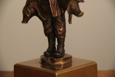 Julius Paul Schmidt Felling bronzefigur