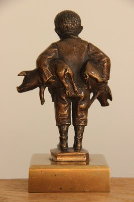 Julius Paul Schmidt Felling bronzefigur