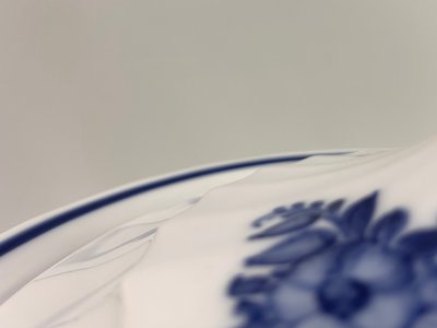 Royal Copenhagen Blå Blomst Kantet suppeterrin nr. 8532/203