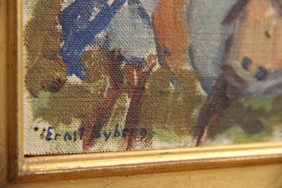 Ernst Syberg Signeret Oliemaleri