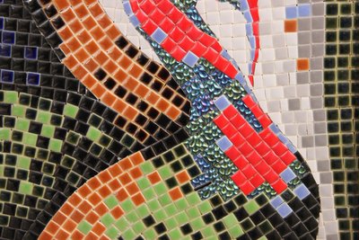 Unik mosaik kunst i ramme