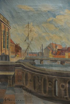 A. Henriksen maleri af marmorbroen